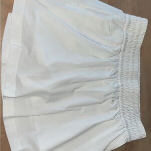 White high waisted skort